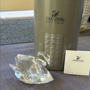 Swarovski Silver Crystal Swan Figurine